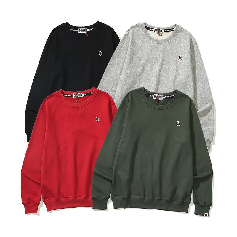 Bape Crewneck 5113 4 colors Black Grey Red Green